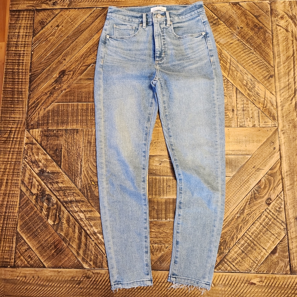 LOFT Women's High Rise Jeans - Light Blue
